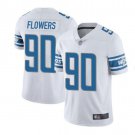 Men's Trey Flowers #90 Lions Limited Player Jersey White