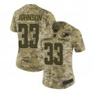 Women's Kerryon Johnson #33 Lions Salute to Service Limited Player Jersey Camo