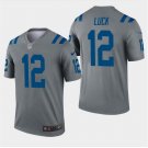 Men's Andrew Luck #12 Colts Inverted Legend Player Jersey Gray