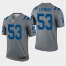 Men's Darius Leonard #53 Colts Inverted Legend Player Jersey Gray