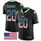 Men's Jalen Ramsey #20 Jaguars Limited Player Jersey Black USA Flag