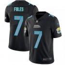Men's Nick Foles #7 Jaguars Limited Player Jersey Black Impact Rush