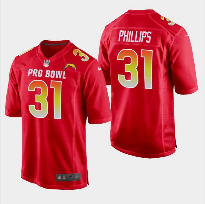 Men's Adrian Phillips #31 Chargers AFC 2019 Pro Bowl Game Player Jersey Red