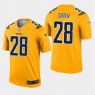 Men's Melvin Gordon #28 Chargers Inverted Legend Player Jersey Gold