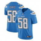 Men's Thomas Davis #58 Chargers Limited Player Jersey Blue
