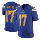 Men's Philip Rivers #17 Chargers Color Rush Limited Player Jersey Royal