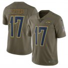 Men's Philip Rivers #17 Chargers Limited Player Jersey Olive