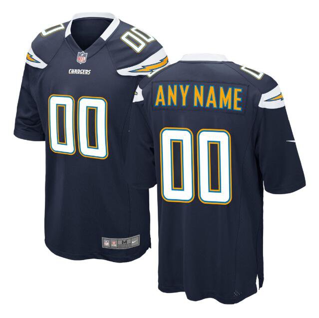 Custom Men's Chargers Limited Jersey Navy