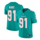 Men's Cameron Wake #91 Dolphins Limited Player Jersey Aqua