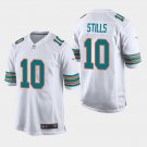 Men's Kenny Stills #10 Dolphins Throwback Game Player Jersey White