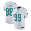 Men's Jason Taylor #99 Dolphins Limited Player Jersey White