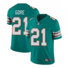 Men's Frank Gore #21 Dolphins Color Rush Limited Player Jersey Aqua