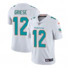 Men's Bob Griese #12 Dolphins Limited Player Jersey White