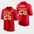 Men's Xavien Howard #25 Dolphins AFC 2019 Pro Bowl Game Player Jersey Red