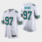 Men's Christian Wilkins #97 Dolphins Throwback Game Player Jersey White