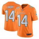 Men's Jarvis Landry #14 Dolphins Color Rush Limited Player Jersey Orange