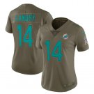 Women's Jarvis Landry #14 Dolphins Limited Player Jersey Olive