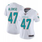 Women's Kiko Alonso #47 Dolphins Limited Player Jersey White