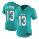 Women's Dan Marino #13 Dolphins Limited Player Jersey Aqua