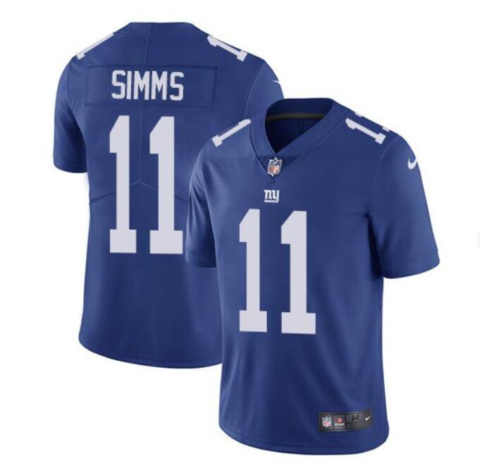 Men's Phil Simms #11 Giants Limited Player Jersey Royal