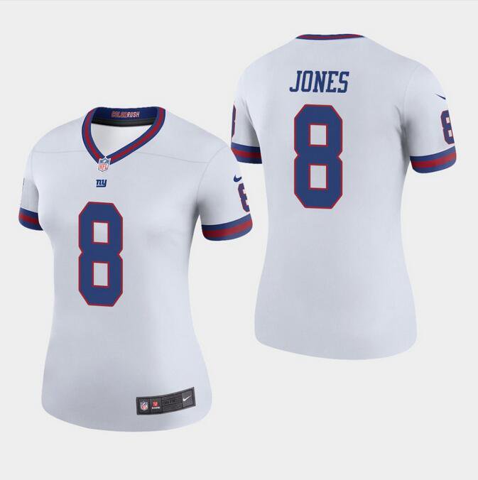 Women's Daniel Jones #8 Giants 2019 Rush Legend Player Jersey White