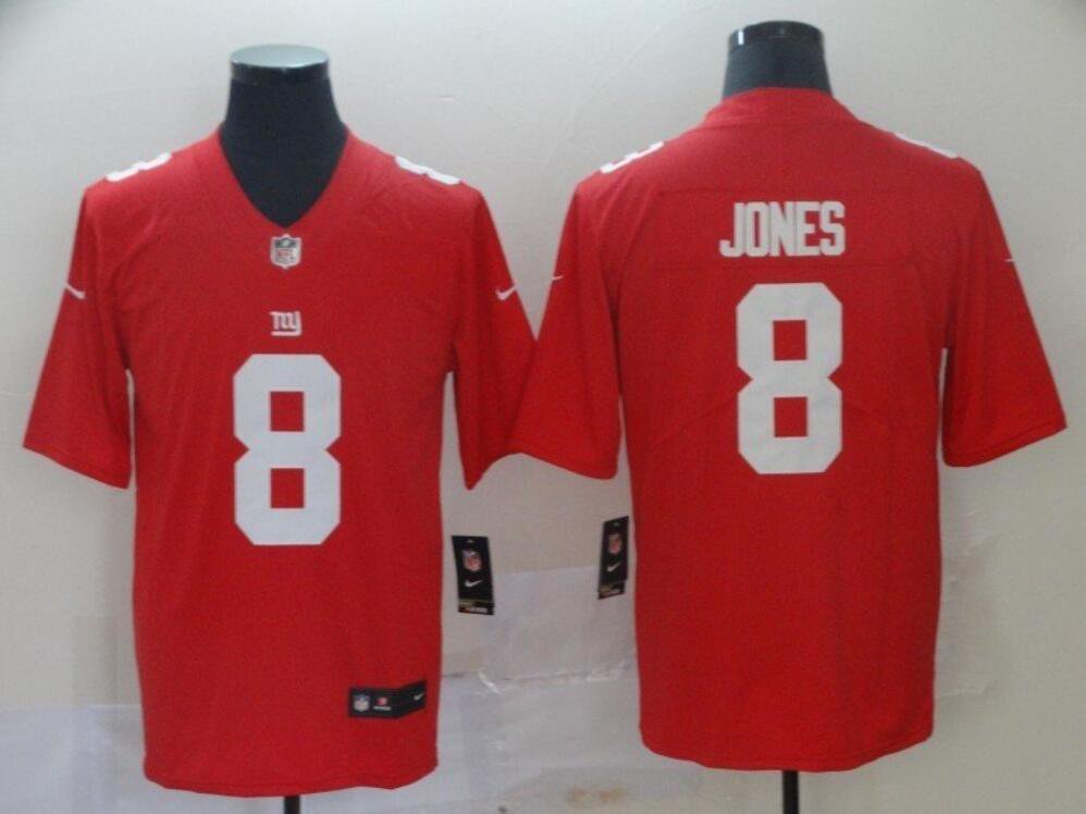 Men's Daniel Jones #8 Giants 2019 Draft Limited Player Jersey Red