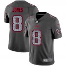 Men's Daniel Jones #8 Giants Static Limited Player Jersey Gray