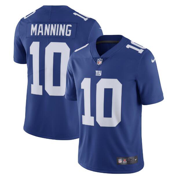 Men's Eli Manning #10 Giants Limited Player Jersey Royal