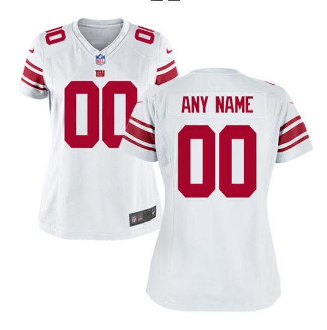 Custom Women's Giants Limited Jersey White
