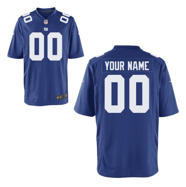 Custom Men's Giants Limited Jersey Royal