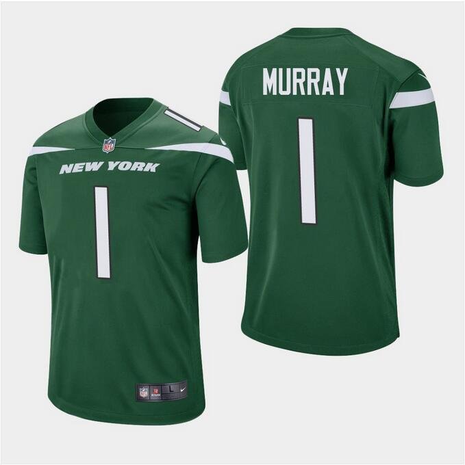 Men's Kyler Murray #1 Jets 2019 Draft First Round Pick Game Jersey Gotham Green