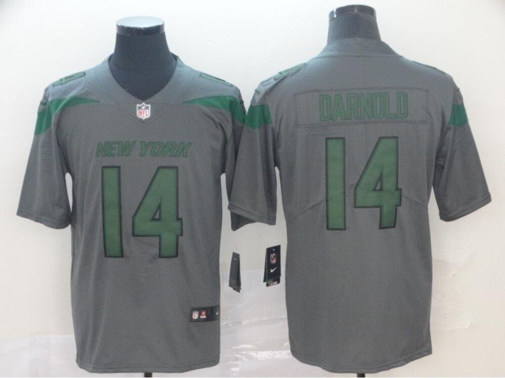 Men's Sam Darnold #14 Jets 2019 Inverted Legend Player Game Jersey Gray