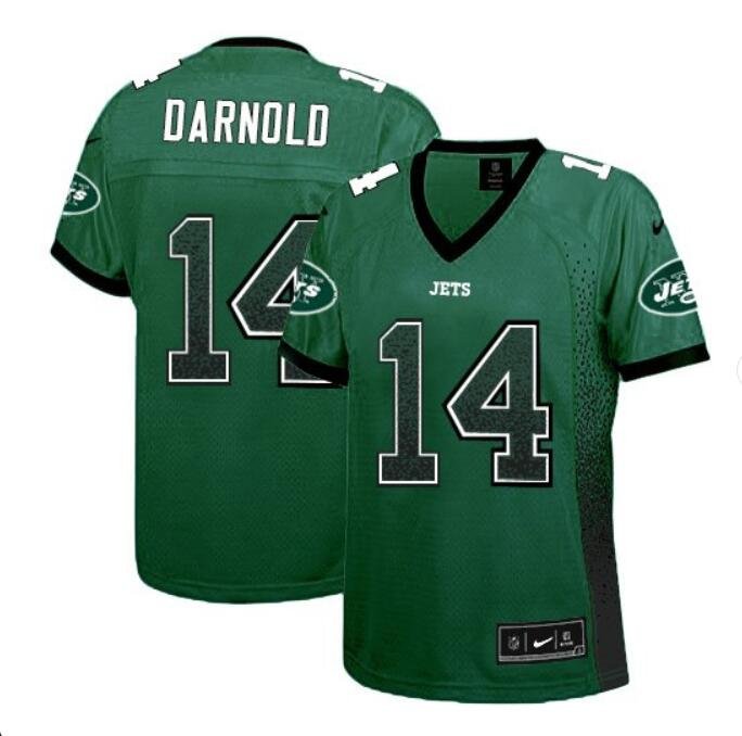Women's Sam Darnold #14 Jets 2019 Elite Player Jersey Green Drift Fashion