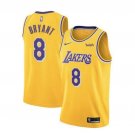 Size S Men's Kobe Bryant #8 Los Angeles Lakers Swingman Jersey Yellow