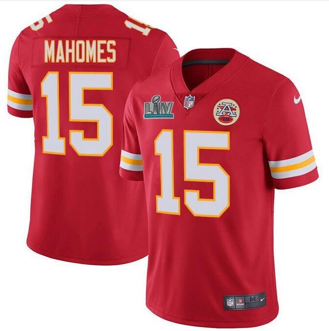 patrick mahomes red super bowl jersey