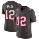 Size M Men's Tom Brady #12 Buccaneers Vapor Limited Jersey Pewter