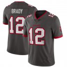 Size L Men's Tom Brady #12 Buccaneers Vapor Limited Jersey Pewter