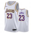 Size XL Men's LeBron James #23 Los Angeles Lakers Swingman Jersey White