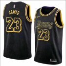Size M Men's LeBron James #23 Los Angeles Lakers Swingman Jersey Black