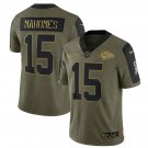 Men's Patrick Mahomes #15 Chiefs 2021 Salute To Service Limited Player Jersey Olive