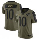 Men's Cooper Kupp #10 Rams 2021 Salute To Service Limited Player Jersey Olive