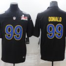 Men's Aaron Donald #99 Rams Super Bowl LVI Limited Player Jersey Black