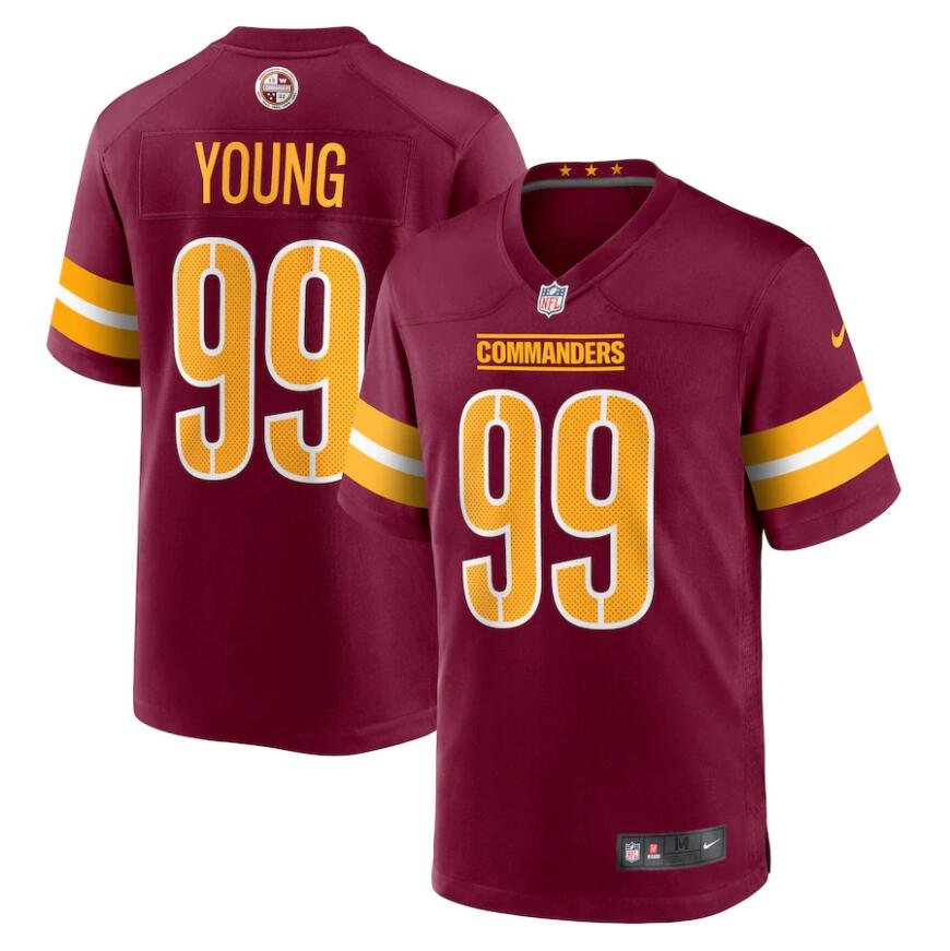 Men's Chase Young #99 Washington Commanders Game Jersey Burgundy