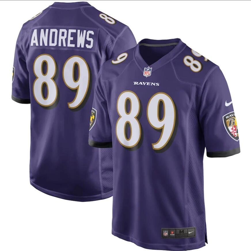 Men's Mark Andrews #89 Baltimore Ravens Game Retired Player Jersey - Purple