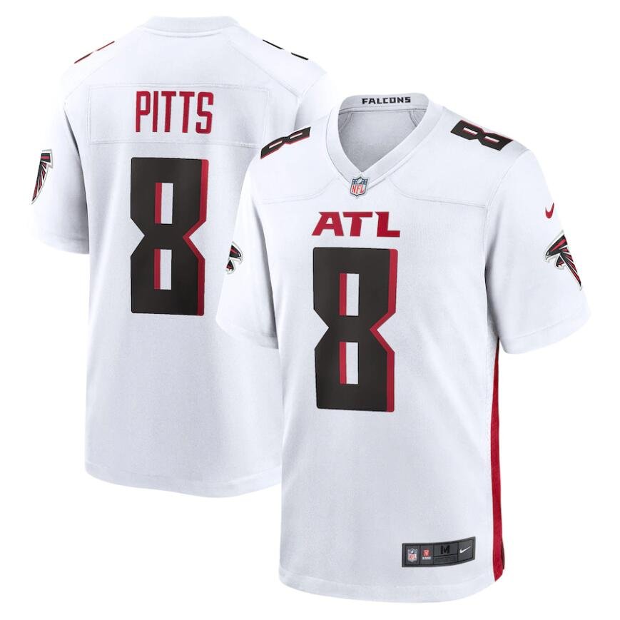 Men's Kyle Pitts #8 Atlanta Falcons Game Jersey - White