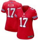 Women's Josh Allen #17 Buffalo Bills Game Player Jersey - Red