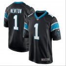 Men's Cam Newton #1 Carolina Panthers Player Game Jersey - Black