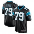Men's Ikem Ekwonu #79 Carolina Panthers 2022 NFL Draft First Round Pick Game Jersey - Black