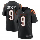 Men's Joe Burrow #9 Cincinnati Bengals Game Jersey - Black