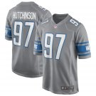 Men's Aidan Hutchinson #97 Detroit Lions Game Jersey - Silver